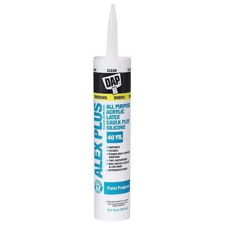 Alex Plus 10.1 oz, Tube, Clear, Acrylic Latex Base 18156